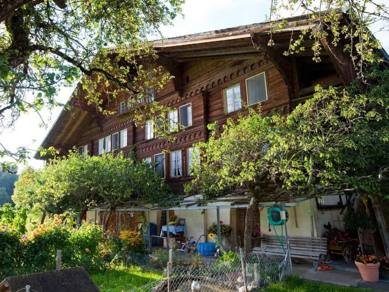 Ganze Wohnung, 4.5 Zimmer Ferienwohnung Hofstatthaus in Hasliberg, Berner Oberland