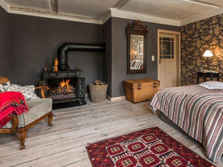 Pommernhaus Historisches Colonistenhaus Sauna Kamin Boot - Romantisch Übernachten mit offenem Kamin in Ahlbeck (Ueckermünde), Ahlbeck bei Ueckermünde