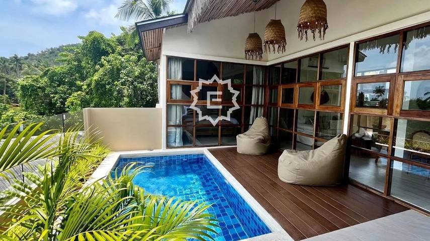 Villa pour 2 personnes, avec piscine ainsi que vue et jardin en Thailande - 4