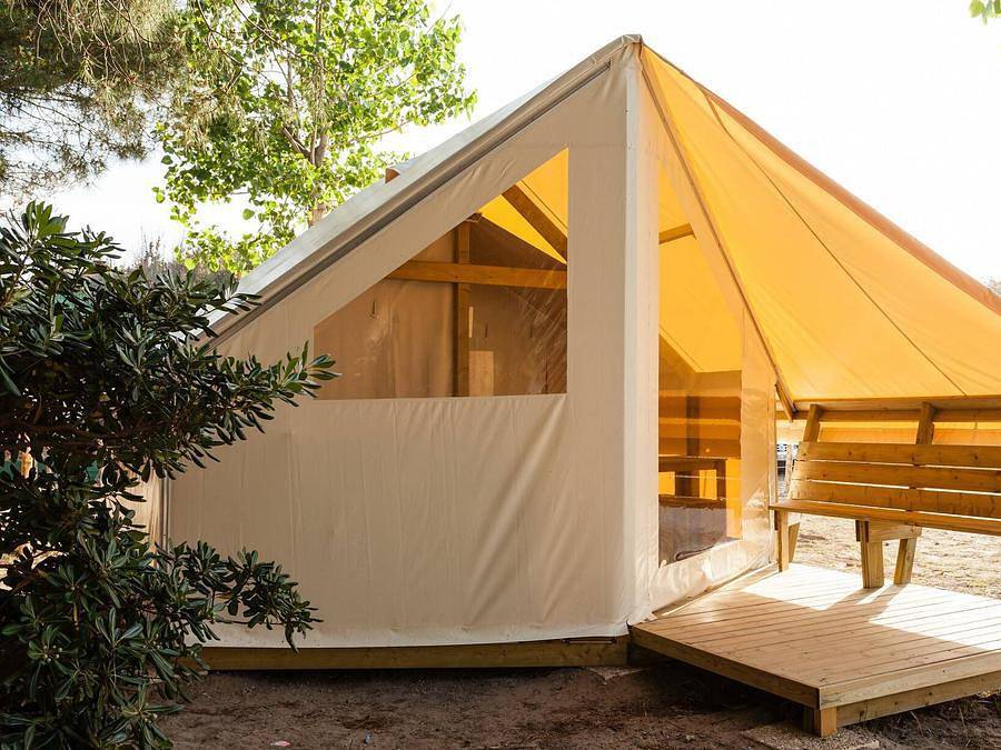 Camping Dunes et Soleil - Lodge 4 personen - 2 Schlafzimmer | 4 Schlafplätze | Kein Badezimmer in Marseillan, Côte d'Améthyste