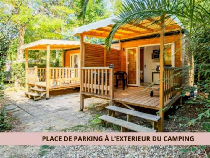Camping Ushuaïa Villages Les Fougères - Mobilhome 2 personnes - Mobil-home 2 Pièces 2 Personnes Climatisé + Tv in Rivedoux-Plage, Île de Ré