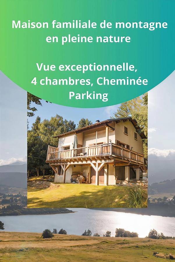 Chalet pour 11 personnes, avec jardin ainsi que vue sur le lac et terrasse