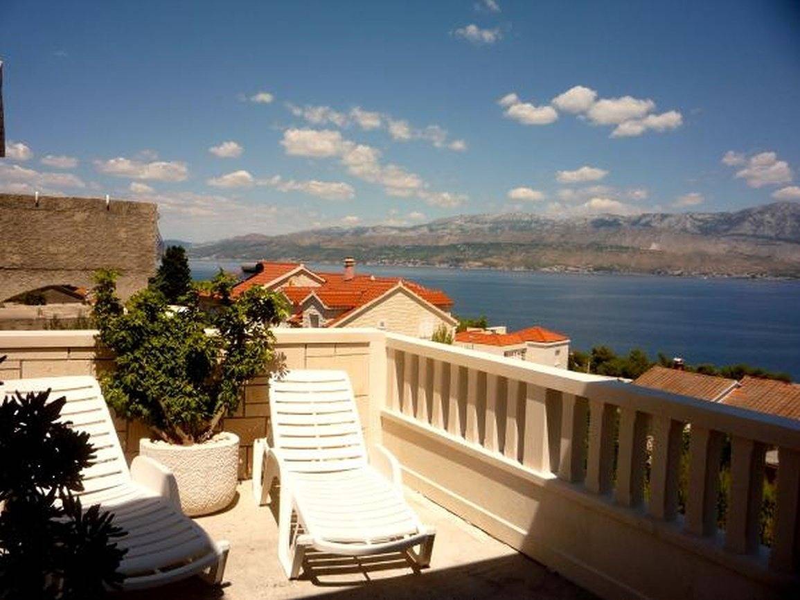 Ganze Wohnung, Ferienwohnung in Postira mit Meerblick, Terrasse, Klimaanlage, W-Lan (5124-1) in Postira, Brac