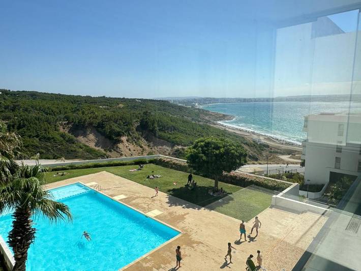 Appartement de vacances pour 6 personnes, avec balcon et jardin ainsi que piscine et vue à Tanger
