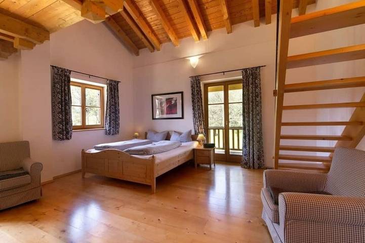 Ferienhaus für 6 Personen, mit Garten und Balkon sowie Sauna in Krün - 4