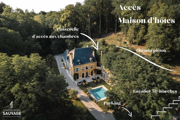 Chambre d’hôte pour 2 personnes, avec terrasse ainsi que jacuzzi et piscine