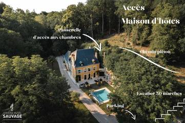 Chambre d’hôte pour 2 personnes, avec jacuzzi ainsi que piscine et terrasse à Langeais