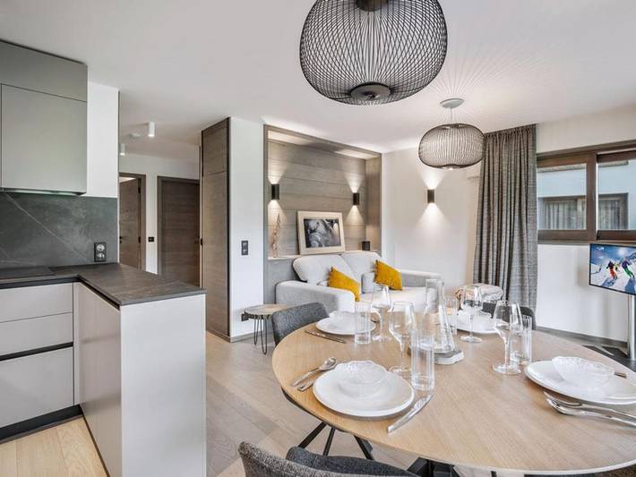 Location de vacances pour 4 personnes, avec Terrasse ainsi que Jardin et Vue dans Courchevel 1300 (Le Praz)
