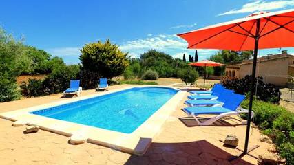 Villa in Es Llombards, Santanyí für 6 