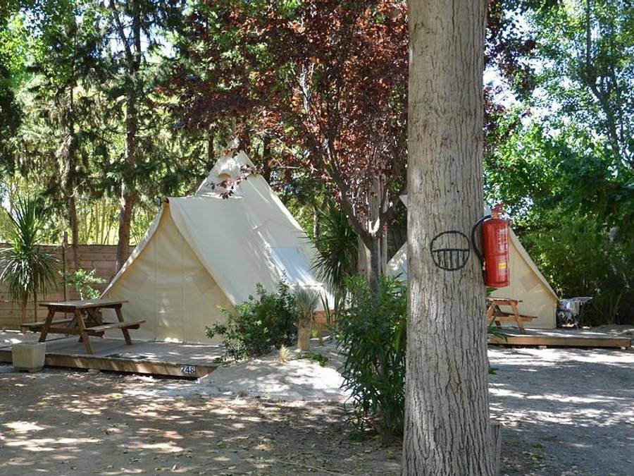 Camping l'Oasis Palavasienne - Tienda de campaña 4 personas - Tipi de 18 m² (sin instalaciones sanitarias) in Lattes, Côte d'Améthyste