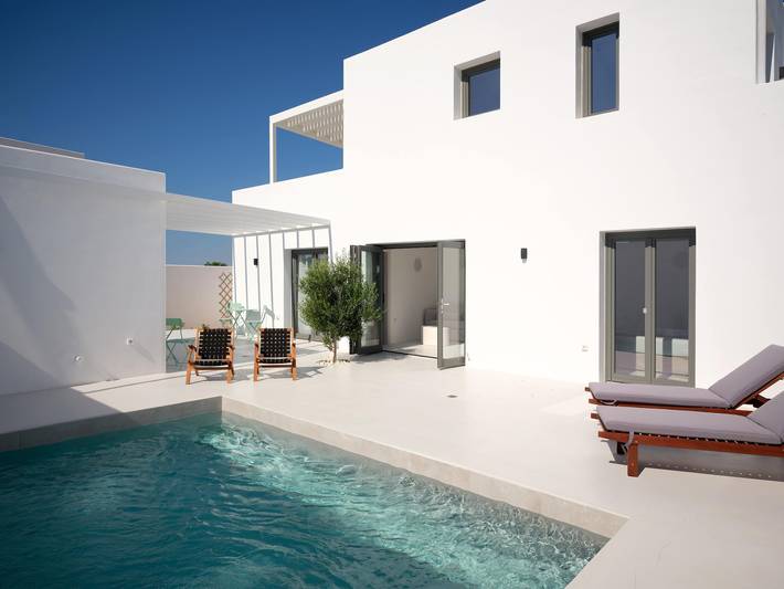 Gîte pour 6 personnes, avec Balcon ainsi que Terrasse et Jardin dans Aliki - 4