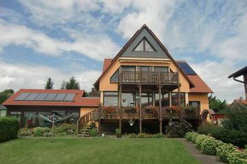 Ferienwohnung für 4 Personen, mit Pool und Garten am Beetzsee