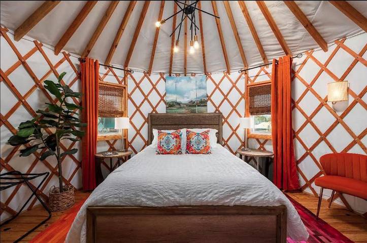 Camping für 2 Personen, mit Garten und Sauna sowie Whirlpool in Texas