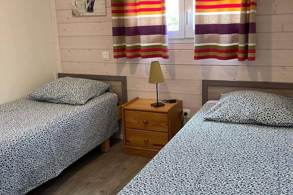 Charmant chalet \"Viognier\" houten volledig uitgerust met airconditioning in Ruoms, Ardèche