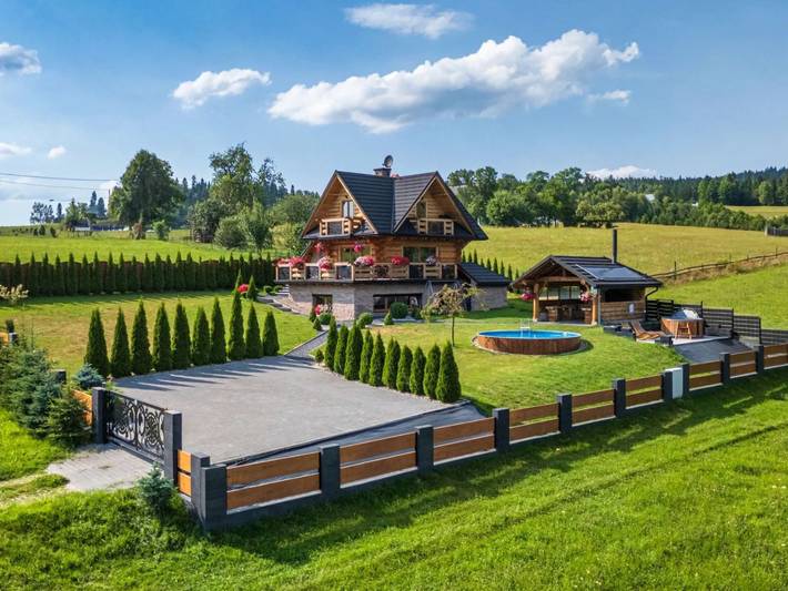 Dom dla 6 osób, z Balkon i Taras oraz Ogród i Basen w Nowy Targ