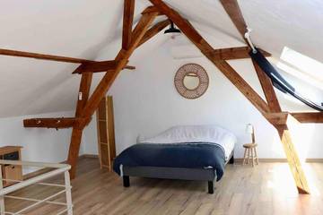 Gîte pour 4 personnes, avec jardin à Burnhaupt-le-Haut