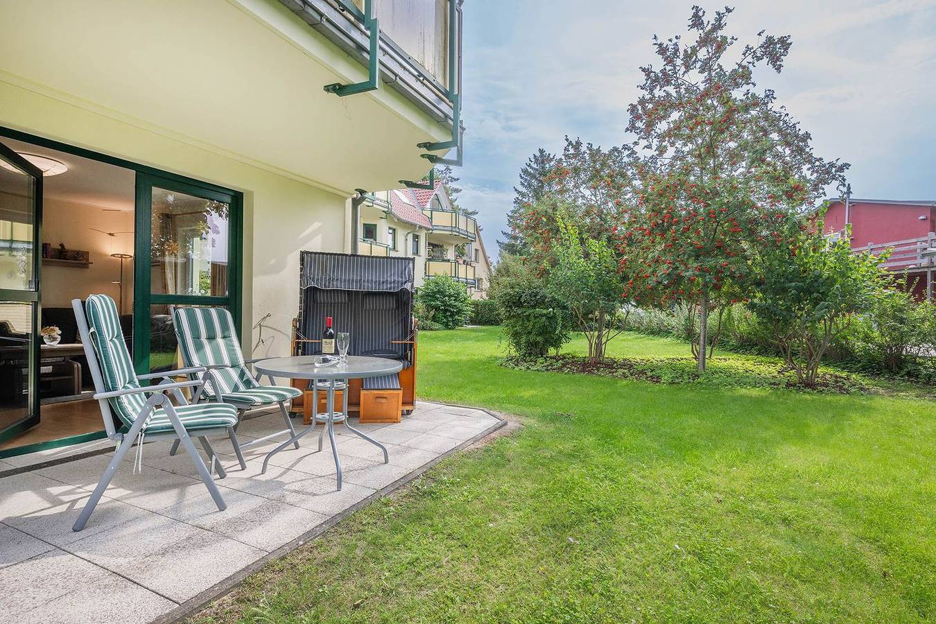 Ganze Wohnung, Ostseetrio Haus 2 - 08 - schönes Domizil mit Terrasse und Strandkorb in Zinnowitz, Usedomer Norden