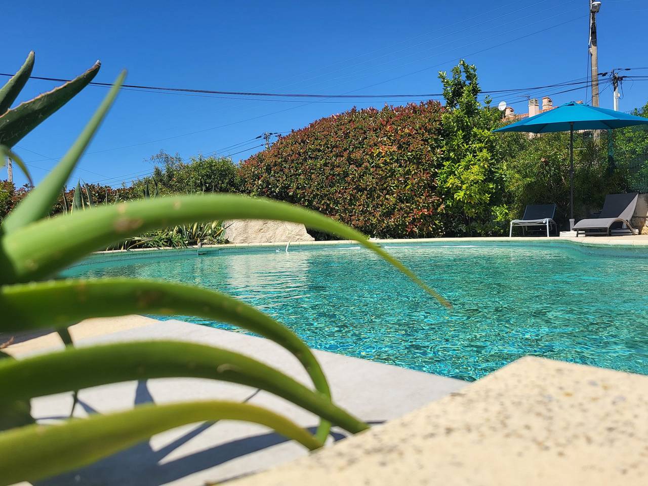 Bas de villa Lola avec piscine in Six-Fours-les-Plages, Côte méditerranéenne (France)