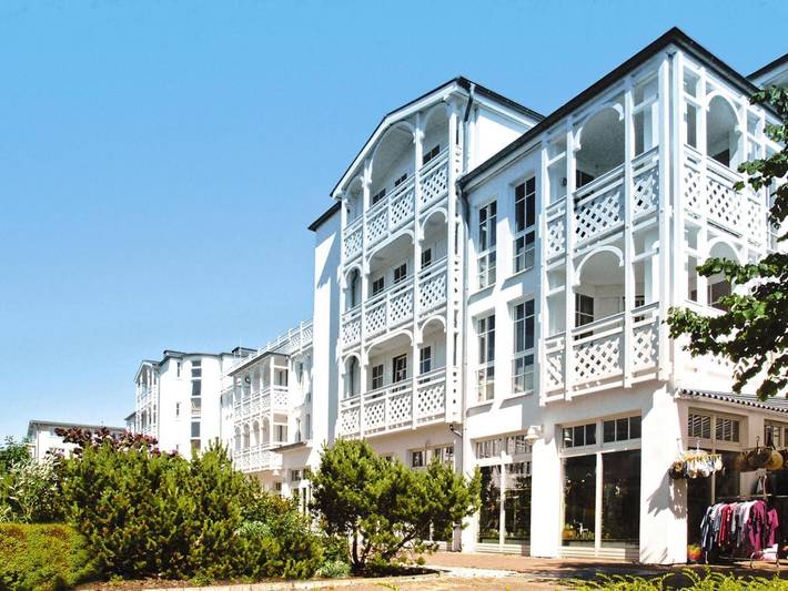 Ferienwohnung für 3 Personen, mit Balkon und Pool sowie Sauna, mit Haustier in Sellin