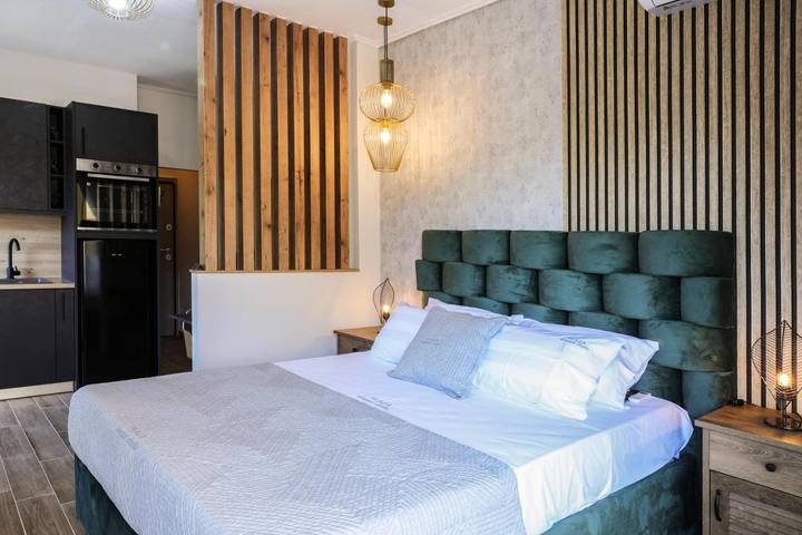 Ferienwohnung für 2 Personen, mit Balkon und Ausblick in Volos