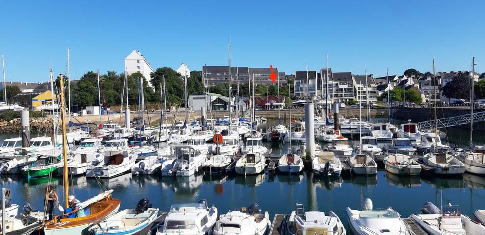 Gîte pour 2 personnes, avec terrasse dans Port de plaisance de Douarnenez-Tréboul