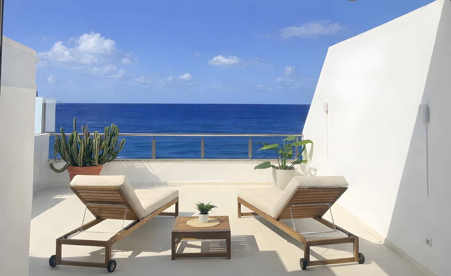 Casa 'Oleaje' mit Meerblick, Wlan und Klimaanlage in Santa María de Guía de Gran Canaria, Gran Canaria Nord