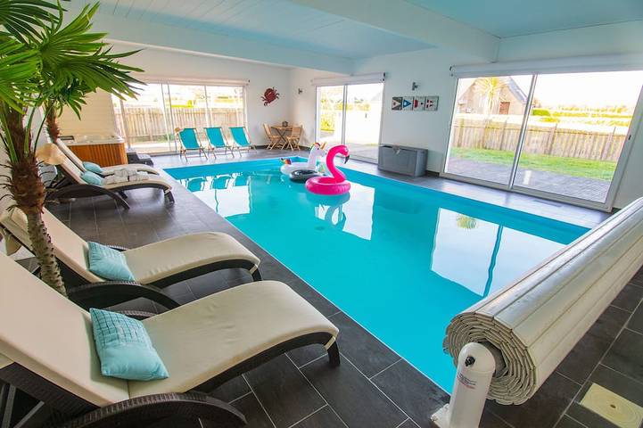 Maison de vacances pour 8 personnes, avec jardin et jacuzzi à Plouescat