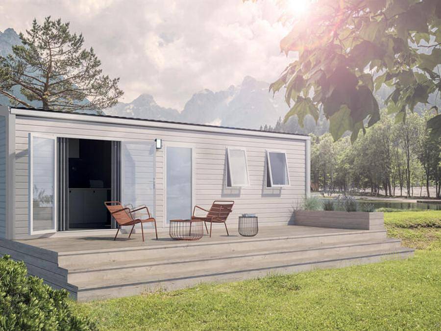 Flower Camping Domaine Villa Verde - Mobilheim 6 personen - Mobilheim Premium Prestige 2026 - 3 Schlafzimmer + Klimaanlage + Geschirrspüler in Callas, Draguignan Region