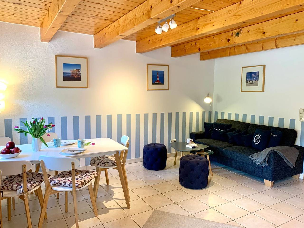 Ganze Wohnung, Ferienhaus Böhler Hauberg unter Reet Wohnung 1 in Böhl (St. Peter-Ording), St. Peter-Ording