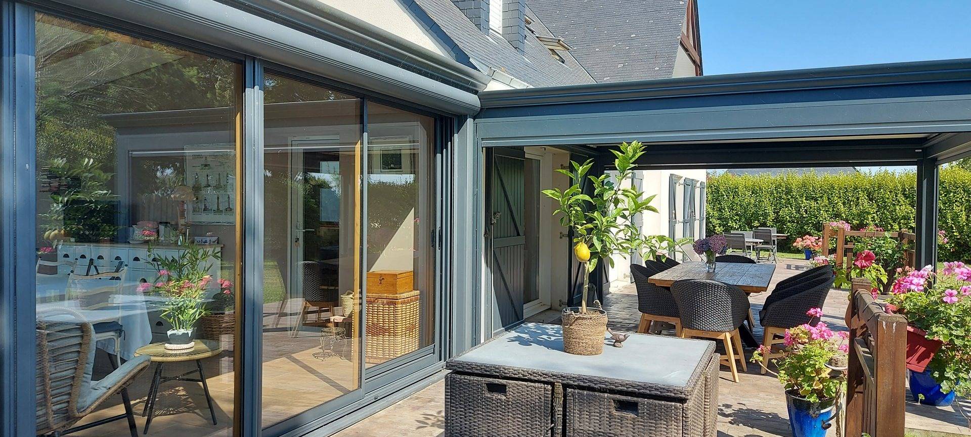 Maison d'hôte de Kerzine - Chambre Les genêts in Plouhinec (Morbihan), Côte des Mégalithes