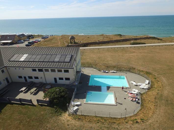 Ferienwohnung für 4 Personen, mit Pool und Terrasse, mit Haustier in Løkken