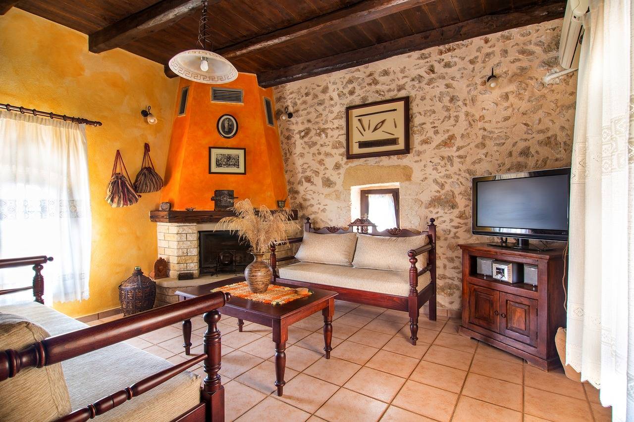 65 m² große Maisonette mit einem Schlafzimmer, Dachzugang und Parkservice, Blick auf die Berge und das Meer in Samonas, Chania und Umgebung
