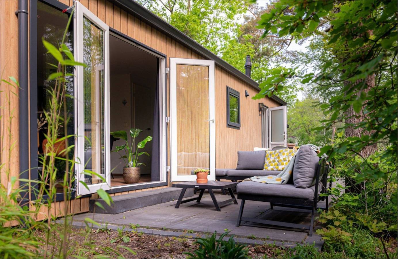 Charmantes Waldhaus für 6 Pers mit Kamin und umzäuntem Garten in Nunspeet in der Veluwe. in Nunspeet, Veluwe