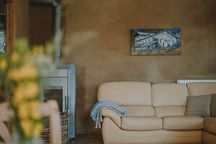 Ferienhaus für 4 Personen, mit Garten und Sauna in Tisens