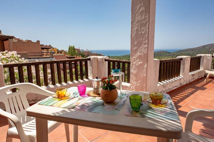 Ferienhaus für 3 Personen mit Meerblick in Santa Margherita di Pula, Pula und Umgebung