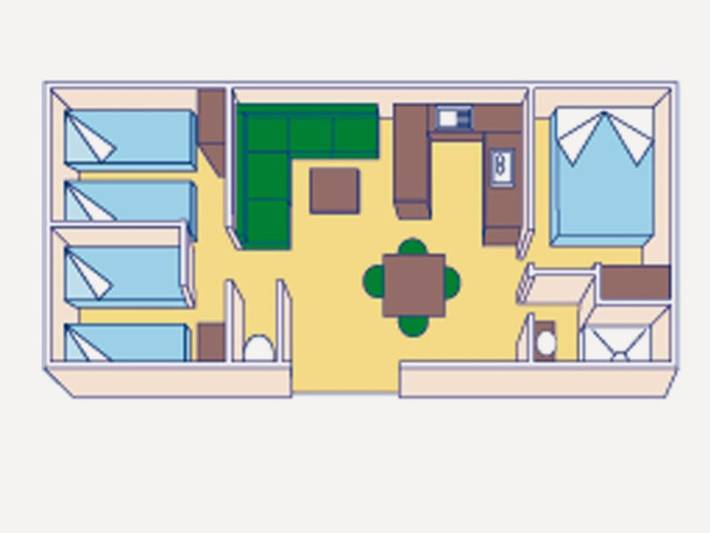 Mobil home pour 8 personnes, avec terrasse et piscine à Saint-Cybranet - 4