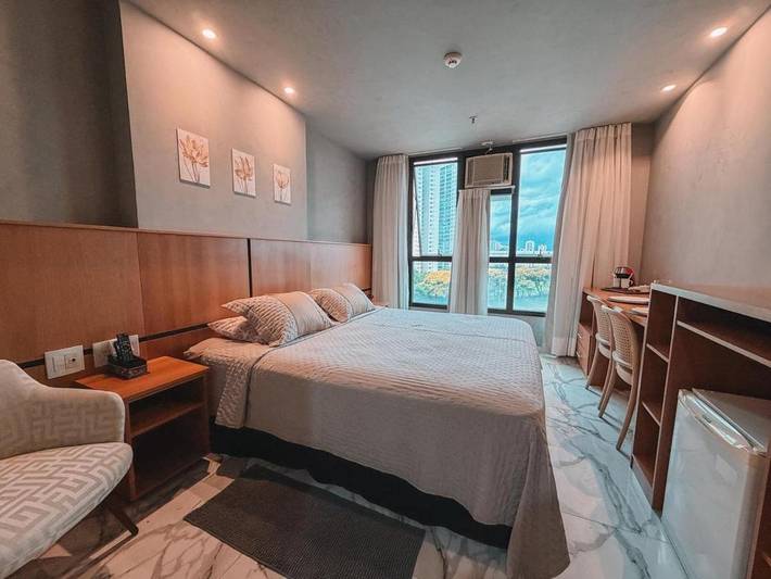 Casas e apartamentos de temporada para 2 pessoas, com piscina e vista e ainda sauna and terraço em Taguatinga