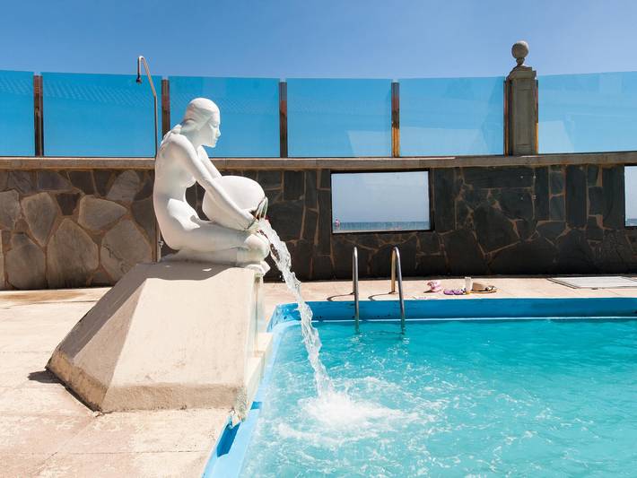 Apartamento para 5 personas, con Terraza y Piscina en Playa de las Burras