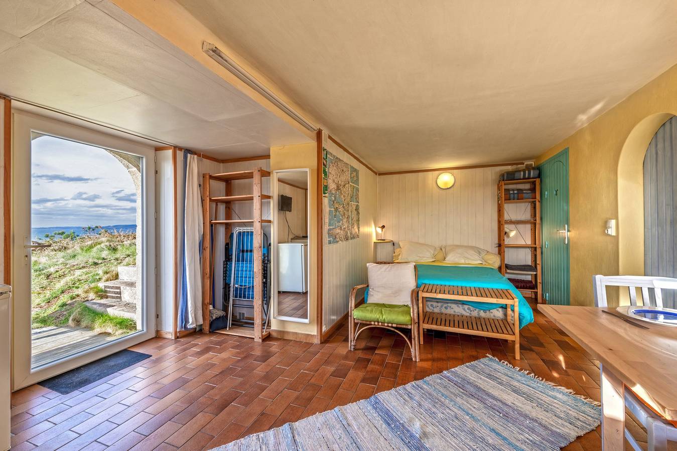 Estudio entero, Estudio 'Vue Sur Mer' con Vistas al Mar, Terraza Privada y Wi-Fi in Plomodiern, Châteaulin und Umgebung
