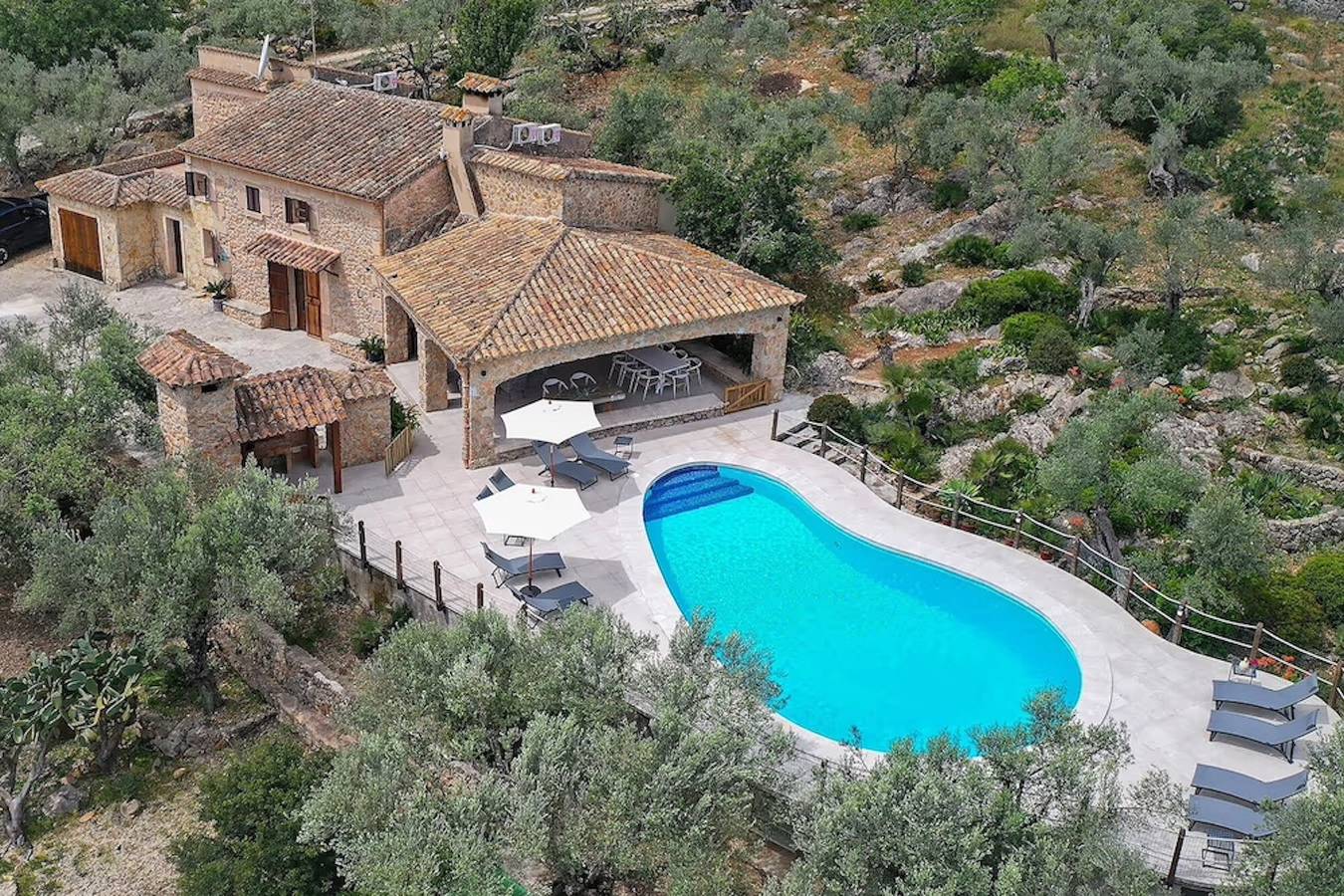 Ferienhaus "Alordes" mit Bergblick, Pool, Garten & Wlan in Pollença, Mallorca Norden