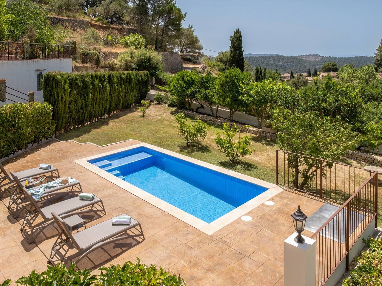 Energieeffizientes Ferienhaus mit Pool auf Mallorca in Galilea, Puigpunyent