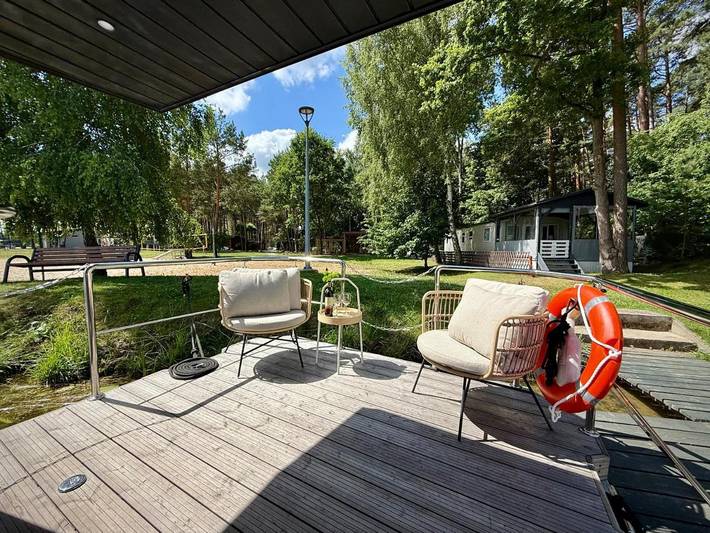 Boot für 4 Personen, mit Sauna und Ausblick sowie Seeblick und Terrasse, mit Haustier in Polen - 2