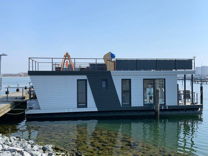 Hausboot für 5 Personen, mit Terrasse und Ausblick in Burg auf Fehmarn und Umgebung - 4