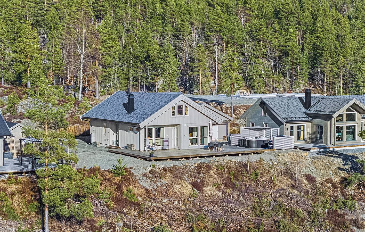 Feriehus for 8 personer med innsjøutsikt in Drangedal 