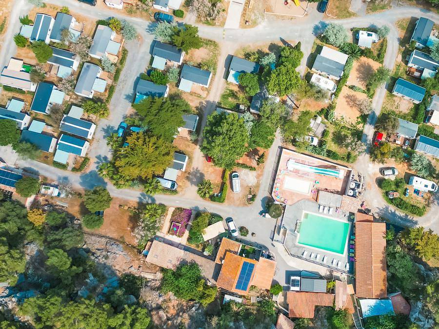 Camping Cap du Roc - Mobilhome 6 personas - Casa Rural 4/6 pers Con Aire Acondicionado Y Tv in Port-la-Nouvelle, Côte d'Améthyste