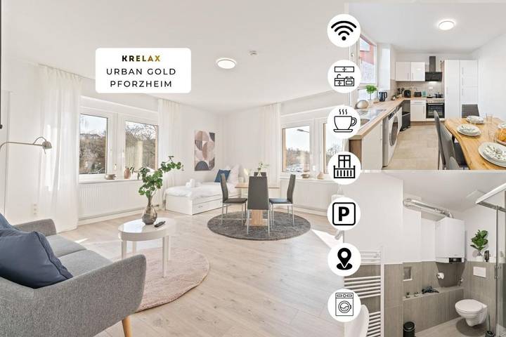Ferienwohnung für 8 Personen, mit Balkon und Ausblick in Pforzheim