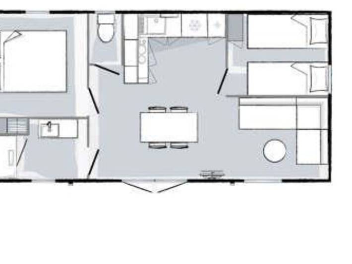 Wohnwagen für 4 Personen, mit Pool in Les Vans - 3