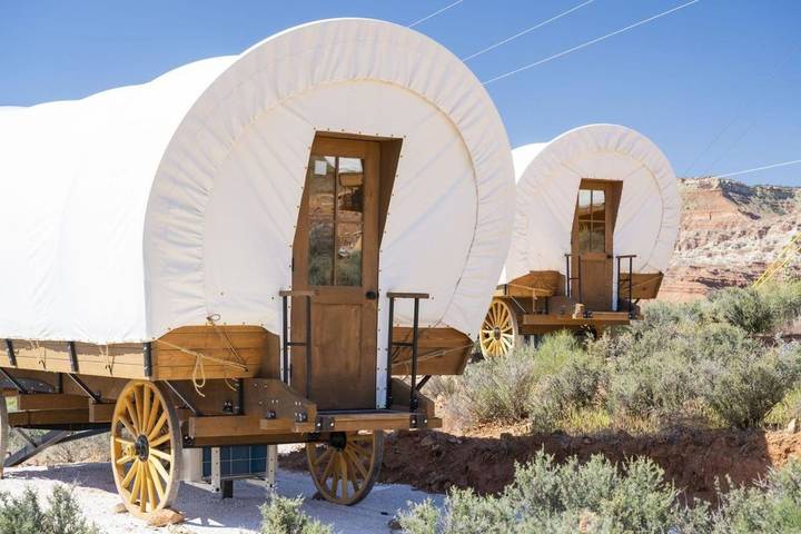 Covered Wagon in Virgin, Zion National Park