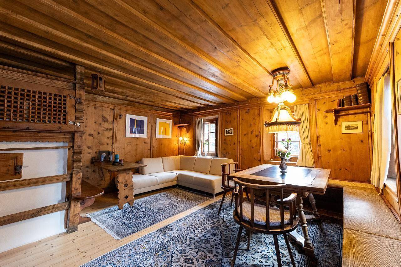 Chesa Sela Historic Engadine house (1641) in Silvaplana, Oberengadin