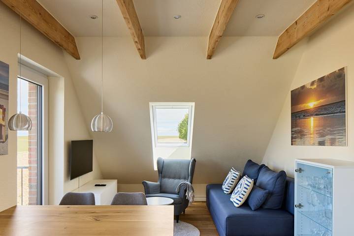 Ferienwohnung für 4 Personen, mit Ausblick und Garten sowie Sauna, mit Haustier in Neßmersiel - 3